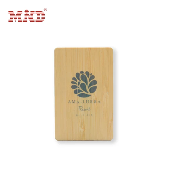 Wholesale Bamboo Wood RFID Hotel Key Card Environmental Wooden NFC Smart Card
