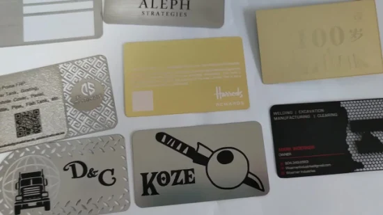 Free Design 304 Stainless Steel Metal Card, Luxury Cutout Unique Design Brushed Metal Business Card, VIP Membership Magnet Card